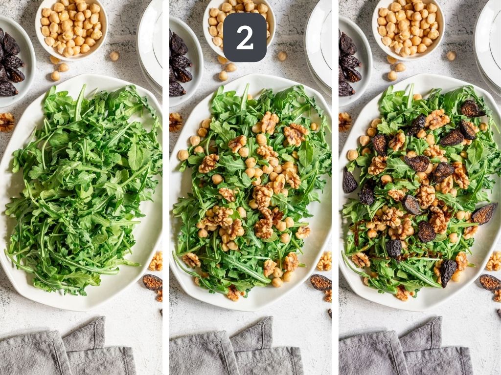 Arugula Fig Salad with Easy Balsamic Dressing